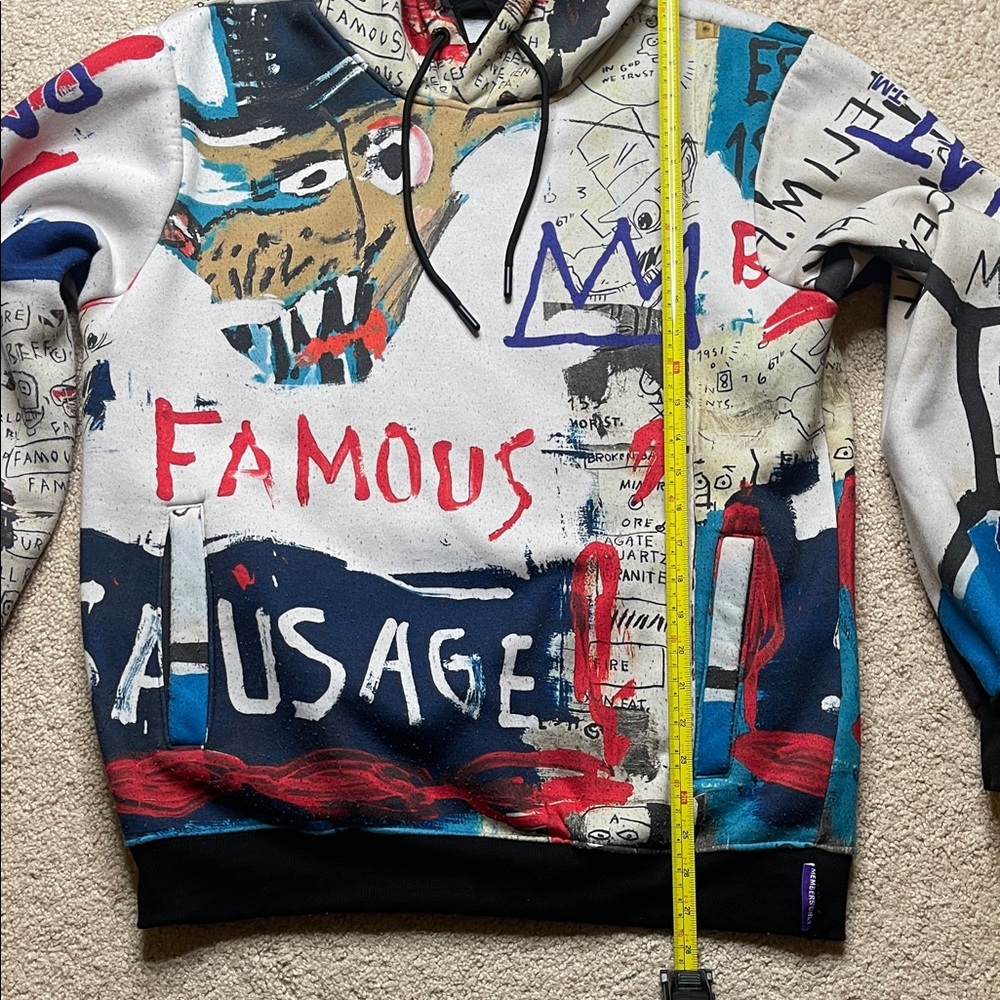 Members Only Jean-Michel Basquiat Multicolor Graphic Hoodie - Picture 8 of 10
